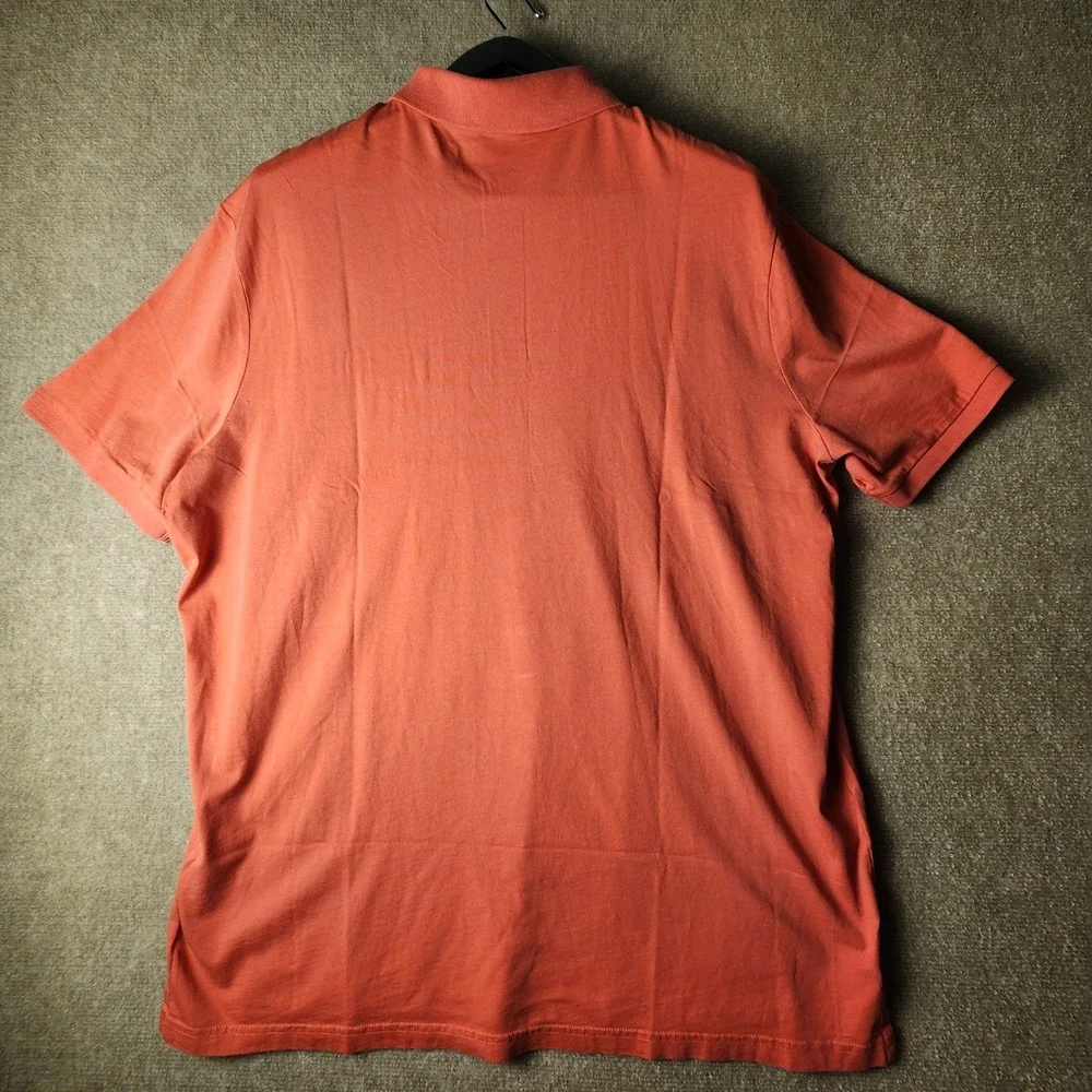 Polo Ralph Lauren Polo Shirt Mens XL Red Orange Classic Fit Pocket Short Sleeve